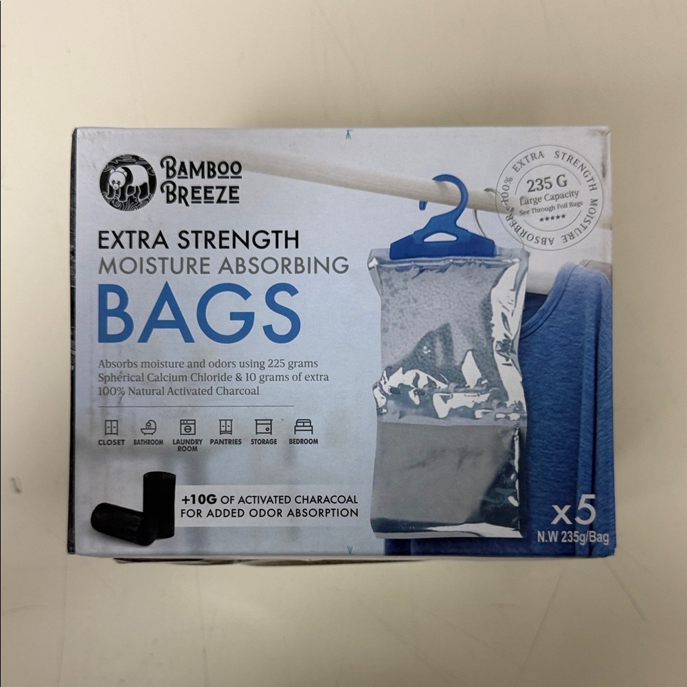 BAMBOO Breeze Moisture Absorbing Bags‎ - Blue and Gray